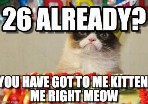 26 Birthday Meme 26 Already Grumpy Cat Birthday Meme On Memegen