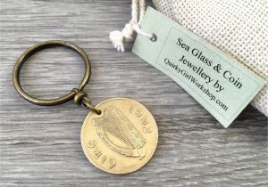 26th Birthday Gifts for Him 1992 or 1994 Irish Coin Keyring Ireland Keychain 24th or