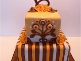 27th Birthday Gift Ideas for Her Peach and Brown Birthday Cake Cakecentral Com
