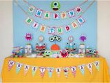 2nd Birthday Decorations for Boy Kara 39 S Party Ideas Colorful Monster Birthday Party