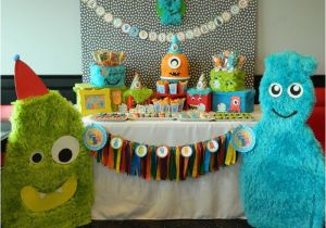 2nd Birthday Decorations for Boy Kara 39 S Party Ideas Monster Bash themed 2nd Birthday Party