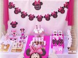 2nd Birthday Decorations for Girl Kara 39 S Party Ideas Disney Minnie Mouse Girl Pink 2nd