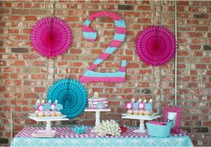 2nd Birthday Decorations Girl Kara 39 S Party Ideas Mermaid 2nd Birthday Party Kara 39 S