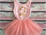 2nd Birthday Dresses 2nd Birthday Tutu Dress Birthday Dress Little Girls Birthday