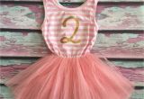 2nd Birthday Dresses for Girls 2nd Birthday Tutu Dress Birthday Dress Little Girls Birthday