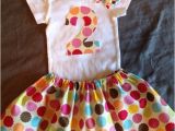 2nd Birthday Dresses for Girls Baby Girl 2nd Birthday Outfit Colorful Silly Dots