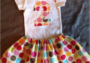 2nd Birthday Dresses for Girls Baby Girl 2nd Birthday Outfit Colorful Silly Dots