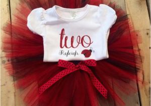 2nd Birthday Dresses for Girls Baby Girl 2nd Birthday Outfit Ladybug 2nd Birthday Tutu Set