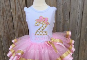 2nd Birthday Dresses Second Birthday Outfit Second Birthday Set by