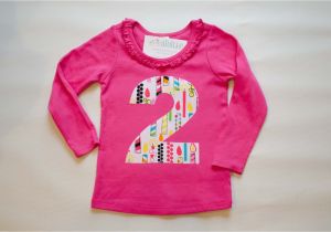 2nd Birthday Girl Shirts Girls 2nd Birthday Shirt Second Birthday Tee Size 3 Fits