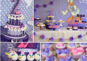 2nd Birthday Girl themes Kara 39 S Party Ideas Disney Daisy Duck Purple Girl 2nd