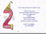 2nd Birthday Invitation Wording Samples 2nd Birthday Invitations Wording Samples Free Invitation