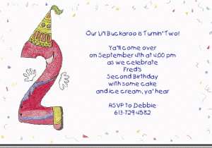 2nd Birthday Invitation Wording Samples 2nd Birthday Invitations Wording Samples Free Invitation