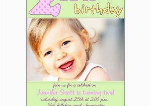 2nd Birthday Invitation Wording Samples 2nd Birthday Pink Invitations Paperstyle