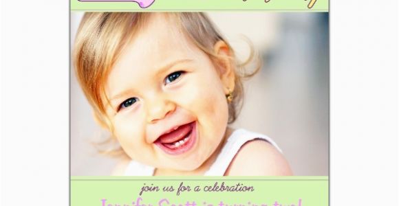 2nd Birthday Invitation Wording Samples 2nd Birthday Pink Invitations Paperstyle