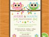 2nd Birthday Invitations for Twins 58 Best Twins 2nd Birthday Ideas Images On Pinterest Owl