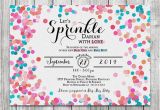 2nd Birthday Invitations for Twins Baby Boy Girl Twins Sprinkle Shower Invite Glitter