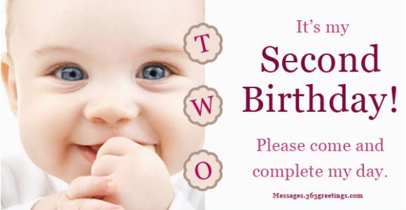 2nd Birthday Invite Wording 2nd Birthday Invitations and Wording 365greetings Com