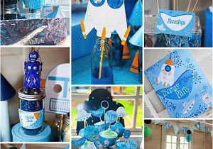 2nd Birthday Party Decorations Boy Kara 39 S Party Ideas Rockets Robots Space Future Boy