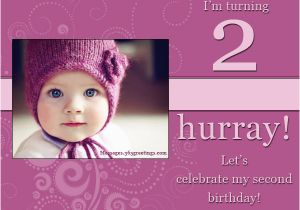 2nd Birthday Party Invitations Girl 2nd Birthday Invitations and Wording 365greetings Com