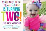 2nd Birthday Party Invitations Girl 2nd Birthday Invitations On Pinterest