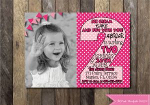 2nd Birthday Party Invitations Girl Printable Second Birthday Minnie Mouse Invitation Mickey Mouse
