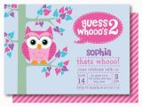 2nd Birthday Party Invites Owl Birthday Party Invitations 2nd Birthday Invitation