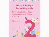 2nd Birthday Party Invites Personalised Second Birthday Party Invitations by Made by