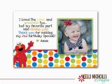 2nd Birthday Thank You Cards Elmo Photo Birthday Thank You Card Custom for Maryanne