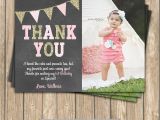 2nd Birthday Thank You Cards One First Birthday Girl Coral Pink Gold Printable Photo Thank