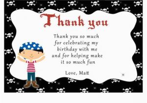 2nd Birthday Thank You Cards Printable Personalized Pirate Thank You Card Notes 1st 2nd
