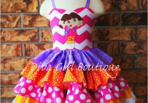 2t Birthday Girl Outfit Boutique Girls Birthday Dress Dora Ruffle Dress Pageant