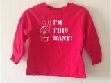 2t Birthday Girl Shirt 2t Long Sleeve Red with White I 39 M 2 Birthday Shirt