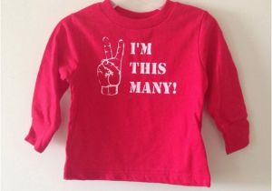 2t Birthday Girl Shirt 2t Long Sleeve Red with White I 39 M 2 Birthday Shirt