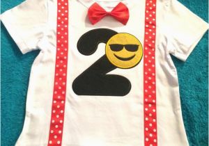 2t Birthday Girl Shirt Emoji Party T Shirt Boy 2nd Birthday Shirt 2t