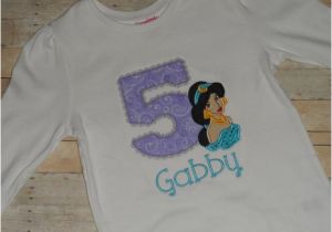 2t Birthday Girl Shirt Princess Jasmine Birthday Shirt Baby toddler Girls Custom