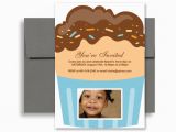 3 Year Old Boy Birthday Party Invitations 3 Year Old Cupcakes Personalized Birthday Invitation 5×7