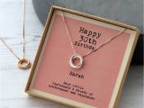 30 Year Old Birthday Gifts for Her Sterling Silver Happy 30th Birthday Necklace by attic