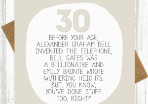 30th Birthday Card Messages Funny by Your Age Funny 30th Birthday Card by Paper Plane
