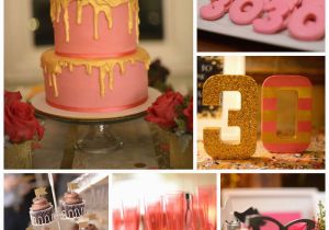 30th Birthday Decorating Ideas Kara 39 S Party Ideas Pink Gold and Old 30th Birthday Party