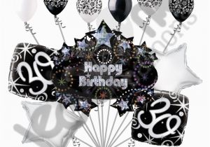 30th Birthday Decorations Black and White 11 Pc 30th Happy Birthday Balloon Decoration Party Elegant