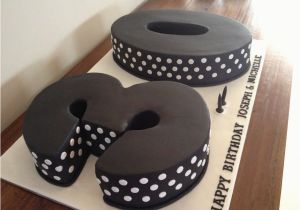 30th Birthday Decorations Black and White Black and White 30th Birthday Cake Cake by Dell Khalil