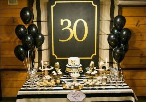 30th Birthday Decorations Black and White Gentleman Party Fotozona Minty Decor Birthday Party