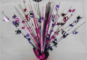 30th Birthday Decorations Pink 30th Birthday Spray Centrepiece Table Decoration Black