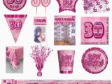 30th Birthday Decorations Pink 30th Pink Glitz Birthday Party Supplies Decorations