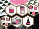 30th Birthday Decorations Pink Chic 30th Birthday Party Decorations Black Pink theme