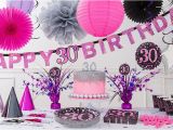 30th Birthday Decorations Pink Pink Sparkling Celebration 30th Birthday Party Supplies