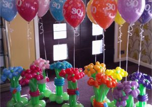 30th Birthday Flowers and Balloons Balloon Flower Bouquets for A 30th Birthday Party