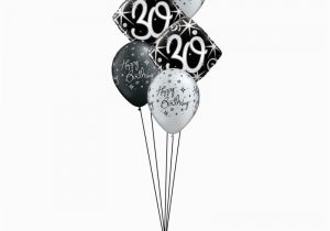 30th Birthday Flowers and Balloons Elegant 30th Birthday Balloon Bouquet Party Fever