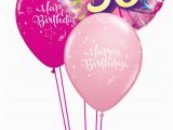 30th Birthday Flowers and Balloons Pink 30th Birthday Balloon Bouquet Party Fever